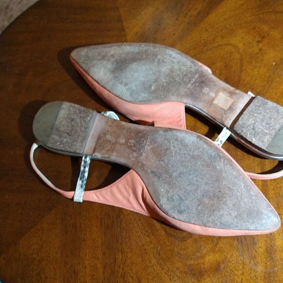 COACH WOOSTER POINTED TOE LEATHER FLAT WOMEN"S SANDAL - Picture 8 of 12